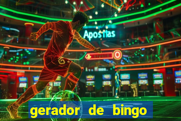 gerador de bingo cha de bebe